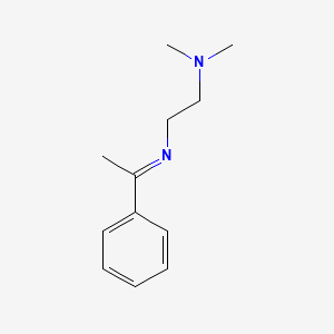 molecular formula C12H18N2 B3077257 N-(1-苯乙叉基)-N',N'-二甲基乙二胺 CAS No. 104488-94-0