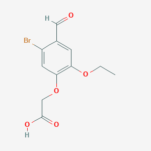 (5-Bromo-2-ethoxy-4-formylphenoxy)acetic acid