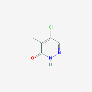 molecular formula C5H5ClN2O B3077275 5-氯-4-甲基-2,3-二氢哒嗪-3-酮 CAS No. 104566-45-2