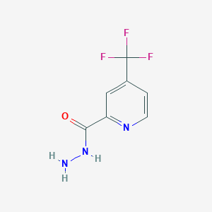 molecular formula C7H6F3N3O B3077309 4-Trifluoromethyl-pyridine-2-carboxylic acid hydrazide CAS No. 1046160-83-1