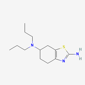 molecular formula C13H23N3S B3077311 N~6~,N~6~-Dipropyl-4,5,6,7-tetrahydro-1,3-benzothiazole-2,6-diamine CAS No. 104617-76-7