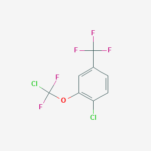 1-Chloro-2-[chloro(difluoro)methoxy]-4-(trifluoromethyl)benzene