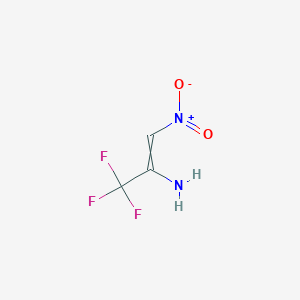 3,3,3-Trifluoro-1-nitroprop-1-en-2-amine