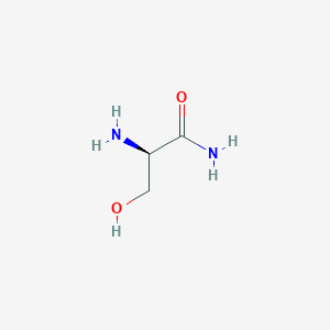 molecular formula C3H8N2O2 B3077339 (R)-2-Amino-3-hydroxypropanamide CAS No. 104714-52-5