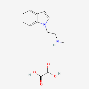molecular formula C13H16N2O4 B3077367 2-(1H-Indol-1-yl)-N-methylethanamine oxalate CAS No. 1047620-82-5