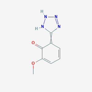 molecular formula C8H8N4O2 B307737 6-(1,2-dihydrotetrazol-5-ylidene)-2-methoxycyclohexa-2,4-dien-1-one 