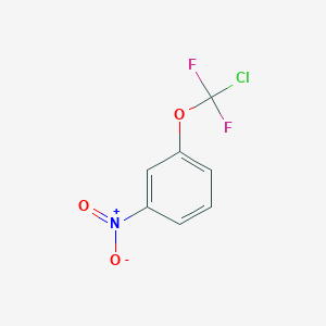 molecular formula C7H4ClF2NO3 B3077377 1-[Chloro(difluoro)methoxy]-3-nitro-benzene CAS No. 1047648-45-2