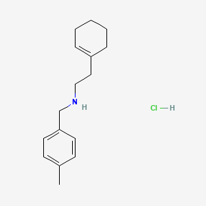 molecular formula C16H24ClN B3077494 [2-(1-Cyclohexen-1-yl)ethyl](4-methylbenzyl)amine hydrochloride CAS No. 1048640-69-2