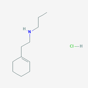 molecular formula C11H22ClN B3077520 N-[2-(1-cyclohexen-1-yl)ethyl]-1-propanamine hydrochloride CAS No. 1048640-84-1