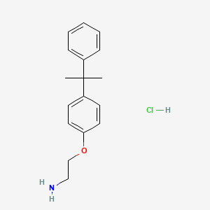 molecular formula C17H22ClNO B3077552 2-(4-(2-苯基丙烷-2-基)苯氧基)乙胺盐酸盐 CAS No. 1048664-11-4