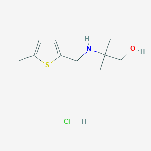 2-Methyl-2-{[(5-methyl-2-thienyl)methyl]amino}-1-propanol hydrochloride