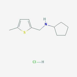 N-[(5-Methyl-2-thienyl)methyl]cyclopentanamine hydrochloride
