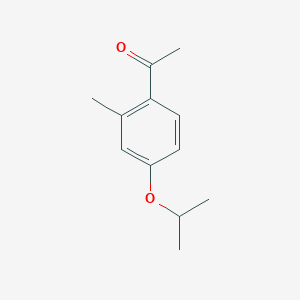 molecular formula C12H16O2 B3077610 1-(4-Isopropoxy-2-methylphenyl)ethanone CAS No. 1048917-54-9
