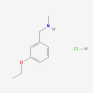 molecular formula C10H16ClNO B3077632 (3-Ethoxybenzyl)methylamine hydrochloride CAS No. 1048948-00-0