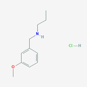 molecular formula C11H18ClNO B3077649 N-(3-Methoxybenzyl)-1-propanamine hydrochloride CAS No. 1048948-07-7