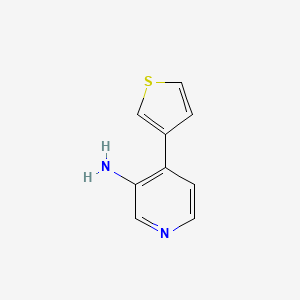 molecular formula C9H8N2S B3077654 3-氨基-4-(3-噻吩基)吡啶 CAS No. 1048960-63-9