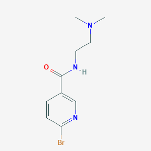 molecular formula C10H14BrN3O B3077663 6-bromo-N-[2-(dimethylamino)ethyl]pyridine-3-carboxamide CAS No. 1049023-32-6