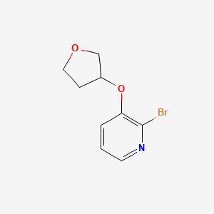 molecular formula C9H10BrNO2 B3077670 2-Bromo-3-((tetrahydrofuran-3-yl)oxy)pyridine CAS No. 1049023-88-2