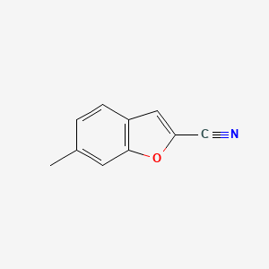 molecular formula C10H7NO B3077676 6-Methylbenzofuran-2-carbonitrile CAS No. 1049129-12-5