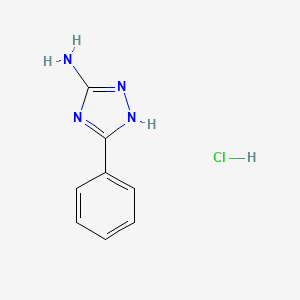 molecular formula C8H9ClN4 B3077704 3-Phenyl-1H-1,2,4-triazol-5-amine hydrochloride CAS No. 10495-62-2