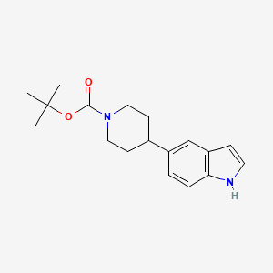 molecular formula C18H24N2O2 B3077712 tert-butyl 4-(1H-indol-5-yl)piperidine-1-carboxylate CAS No. 1049677-53-3