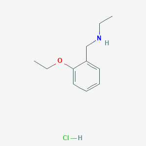 molecular formula C11H18ClNO B3077718 N-(2-乙氧基苄基)乙胺盐酸盐 CAS No. 1049677-94-2