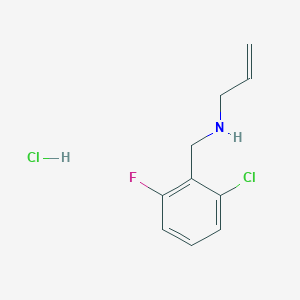 molecular formula C10H12Cl2FN B3077774 N-(2-Chloro-6-fluorobenzyl)-2-propen-1-amine hydrochloride CAS No. 1049678-35-4