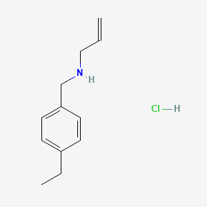 molecular formula C12H18ClN B3077797 N-(4-乙基苄基)-2-丙烯-1-胺盐酸盐 CAS No. 1049678-44-5