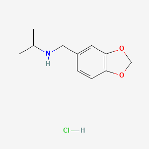 molecular formula C11H16ClNO2 B3077845 N-(1,3-苯并二氧杂环-5-基甲基)-2-丙胺盐酸盐 CAS No. 1049691-65-7