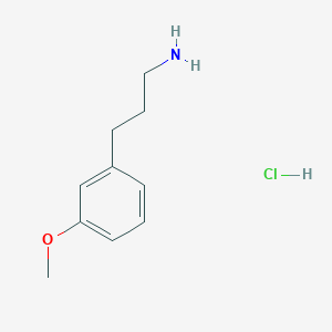molecular formula C10H16ClNO B3077859 3-(3-Methoxyphenyl)propan-1-amine hydrochloride CAS No. 1049696-27-6