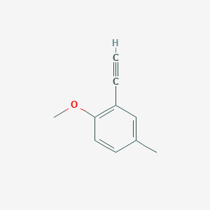molecular formula C10H10O B3077864 2-Ethynyl-1-methoxy-4-methylbenzene CAS No. 104971-07-5