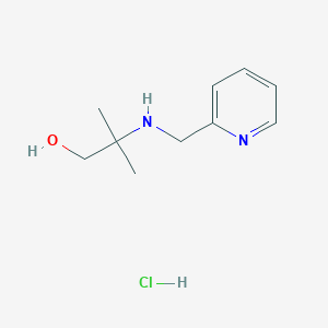 molecular formula C10H17ClN2O B3077871 2-甲基-2-[(2-吡啶基甲基)氨基]-1-丙醇盐酸盐 CAS No. 1049713-04-3