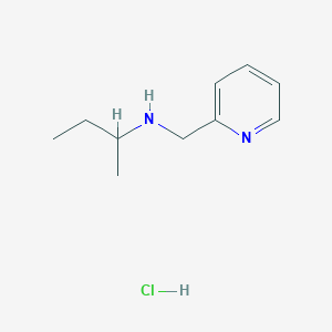 molecular formula C10H17ClN2 B3077891 N-(2-吡啶基甲基)-2-丁胺盐酸盐 CAS No. 1049713-10-1