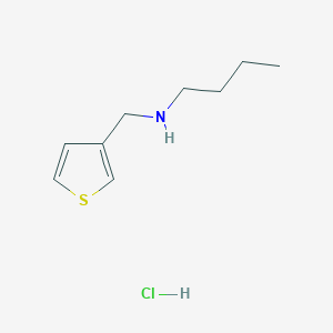 molecular formula C9H16ClNS B3077897 N-(3-噻吩甲基)-1-丁胺盐酸盐 CAS No. 1049713-26-9