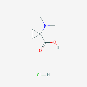 molecular formula C6H12ClNO2 B3077927 1-Dimethylamino-cyclopropanecarboxylic acid hydrochloride CAS No. 1049717-21-6