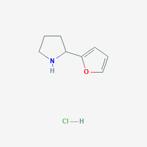 molecular formula C8H12ClNO B3077951 2-(2-Furyl)pyrrolidine hydrochloride CAS No. 1049729-10-3