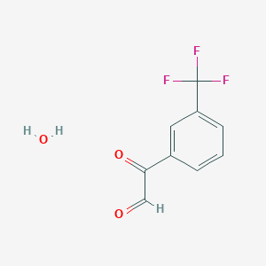 molecular formula C9H7F3O3 B3078058 3-(Trifluoromethyl)phenylglyoxal hydrate CAS No. 1049745-98-3