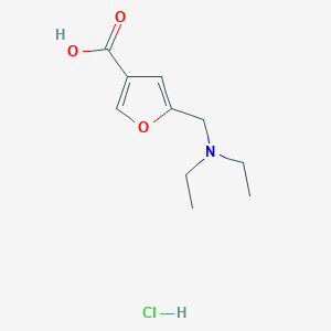 molecular formula C10H16ClNO3 B3078111 5-二乙氨基甲基-呋喃-3-羧酸盐酸盐 CAS No. 1049762-86-8