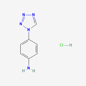molecular formula C7H8ClN5 B3078123 4-(1H-tetrazol-1-yl)aniline hydrochloride CAS No. 1049766-54-2