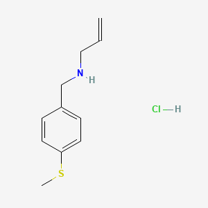 molecular formula C11H16ClNS B3078168 盐酸N-[4-(甲硫基)苄基]-2-丙烯-1-胺 CAS No. 1049774-29-9