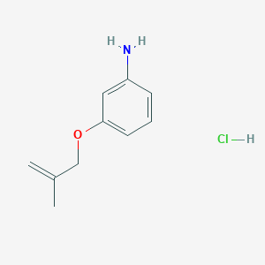 molecular formula C10H14ClNO B3078190 3-[(2-Methyl-2-propenyl)oxy]aniline hydrochloride CAS No. 1049789-51-6