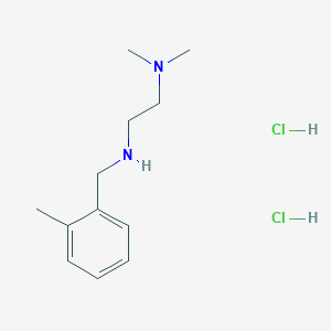 molecular formula C12H22Cl2N2 B3078199 N,N-Dimethyl-N'-(2-methylbenzyl)-1,2-ethanediamine dihydrochloride CAS No. 1049802-79-0