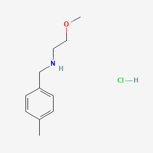 molecular formula C11H18ClNO B3078201 (2-Methoxyethyl)(4-methylbenzyl)amine hydrochloride CAS No. 1049802-86-9