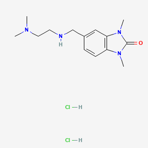 5-[(2-Dimethylamino-ethylamino)-methyl]-1,3-dimethyl-1,3-dihydro-benzoimidazol-2-one dihydrochloride