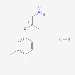 molecular formula C11H18ClNO B3078335 2-(3,4-Dimethylphenoxy)-1-propanamine hydrochloride CAS No. 1050508-86-5