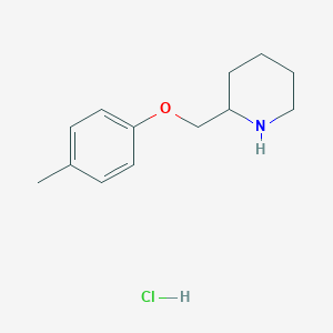 molecular formula C13H20ClNO B3078358 2-[(4-Methylphenoxy)methyl]piperidine hydrochloride CAS No. 1050509-47-1