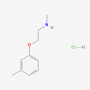 molecular formula C10H16ClNO B3078387 Methyl[2-(3-methylphenoxy)ethyl]amine hydrochloride CAS No. 1050509-68-6