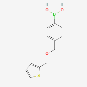 molecular formula C12H13BO3S B3078390 4-[(Thien-2-ylmethoxy)methyl]benzeneboronic acid CAS No. 1050510-12-7