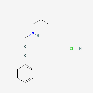 N-Isobutyl-3-phenyl-2-propyn-1-amine hydrochloride
