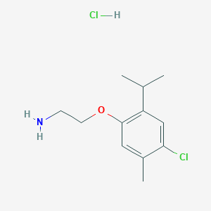 molecular formula C12H19Cl2NO B3078452 2-(4-Chloro-2-isopropyl-5-methyl-phenoxy)-ethylamine hydrochloride CAS No. 1051368-66-1